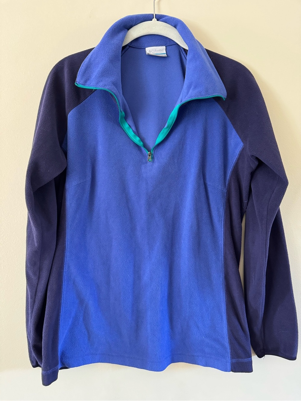 Columbia Women's Royal Blue & Navy Half-Zip Fleece Pullover